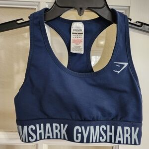 Gymshark Blue Seamless Sports Bra Small | Women’s Workout Racerback